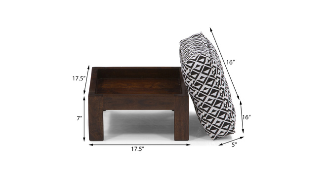 Caffino Coffee Table Set(Walnut&Black&White)